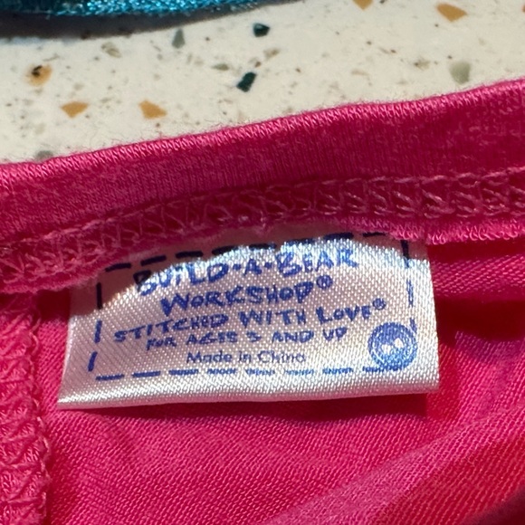 Build-A-Bear Blue‎ Lace Top and Pink Leggings, Plush NOT Included - Picture 6 of 10